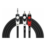 Cable De Audio 3,5 Stereo A 2 Plug Rca 3 Metros. Kirlin