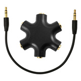 Divisor De Audio Auxiliar 1 A 5 Salidas 3.5 Mm Universal.