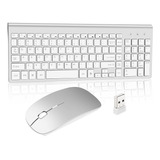 Teclado Y Mouse Inalámbricos, Portátiles Usb De Tamaño Compl