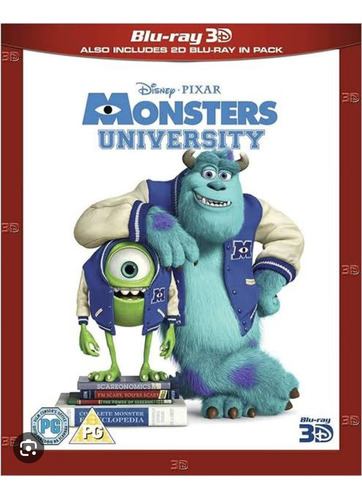 Monster University En Disco Bluray 3d Alta Definición 