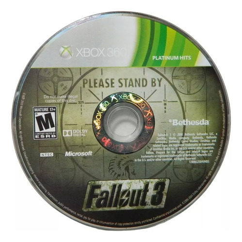 Fallout 3 Original Fisico Midia Fisica P/ Xbox 360 - Loja Rj