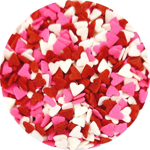 100g Confeti Comestible Corazones San Valentin Reposteria