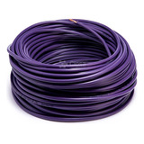 Cable Flexible Automotriz Calibre 12 Morado Rollo 100 Mts