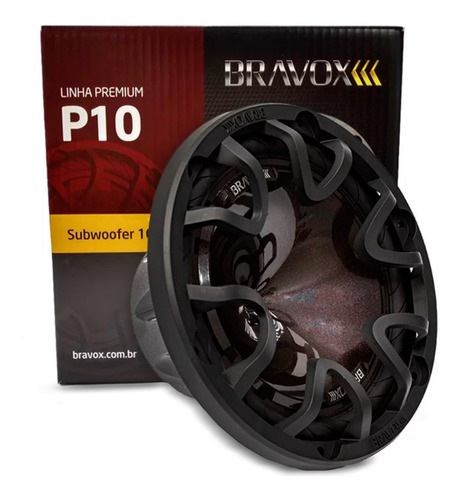 Subwoofer 10 Polegadas 160wrms Bravox P10x-s4 Bobina Simples