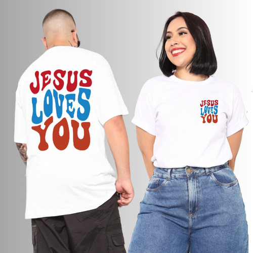 Kit 2 Camiseta Casal Mozão Streetwear Oversized Evangélica