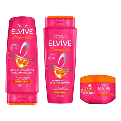 Tratamiento Elvive Keratina Shampoo + Acondicionador + Trata | Envío gratis