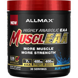 Aminoácidos Allmax Muscleaa 30 Servicios / Eaas / Bcaas Sabor Blue Raspberry