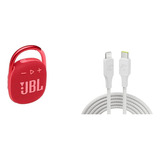 Jbl Clip 4 - Mini Altavoz Bluetooth +cable De Carga Rápida P