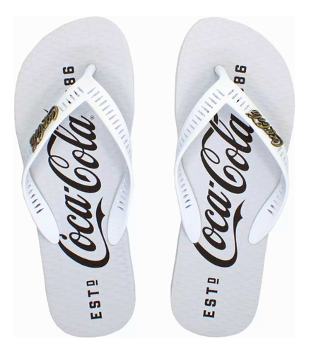 Chinelo Coca Cola Masculino Basic 1886 Clássico Original Nf