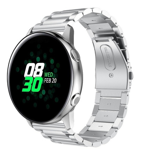 Pulseira Metal Inox Para Samsung Galaxy Watch4 + Película 