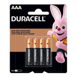 Duracell Pilha Alcalina Aaa 4 Unidades Recarregavel