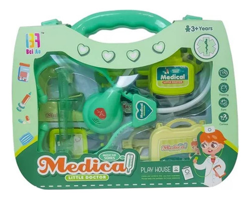 Maleta De Doctor Juguete Didáctico Kit Para Niños Didáctico1