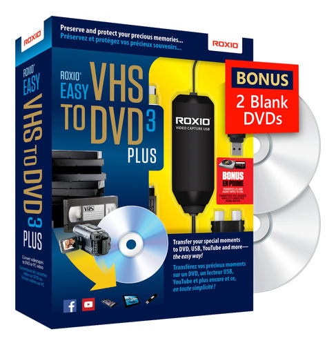 Convertidor Digital Vhs A Dvd 3 Plus Hi8, V8 Para Windows