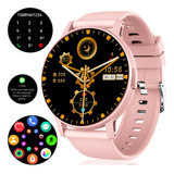 Reloj Inteligente Mujer Moda Pantalla Redonda Reloj Sencillo