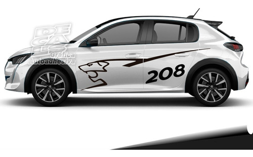 Calco Decoracion Peugeot 208 2020/22 Rally Juego