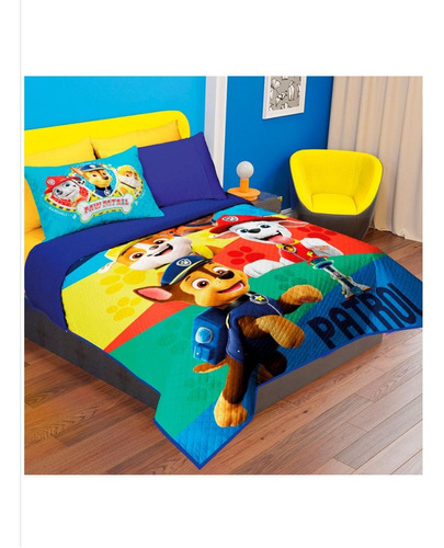 Set De Edredon De Paw Patrol Individual Con Fundas