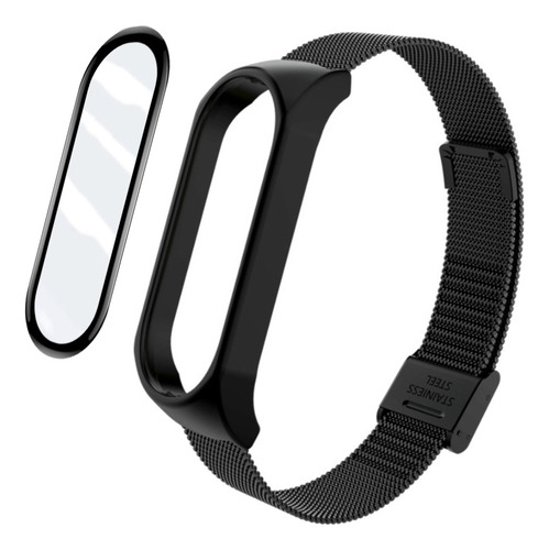 Pulseira Para Xiaomi Mi Band 6 De Metal + Película Nano Gel