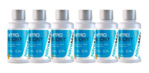 6x Nitro Boost Thermogenico 480ml - Nitromax - Liquid Energy