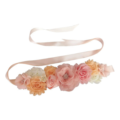 Cinturón De Maternidad Con Flores Oyabridal Para Baby Shower