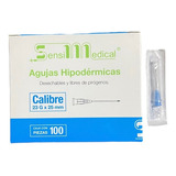 Aguja Hipodermica Sensimedical 23gx25mm 100 Piezas