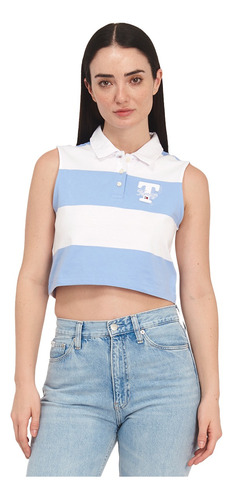 Playera Polo Tommy Jeans Para Mujer Dw0dw17764