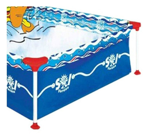 Pileta Lona Sol De Verano 200 Fun 1500 Lts 2,3 X 1,5 X 0,4m