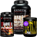 Aumento Muscular Animal Pak Proteína Fase 1 Diabolic Genetic