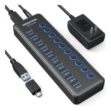 Wenter Hub Usb Alimentado, Concentrador Divisor Usb 3.0 Alim