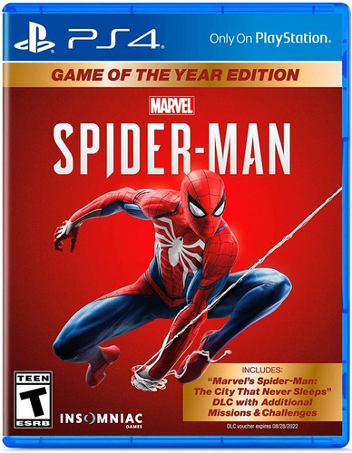 Marvel's Spider-man Edición Juego Del Año Playstation 4