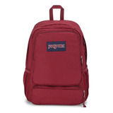 Mochila Jansport Doubleton 29l Escolar Porta Notebook Urbana Color Russet Red Diseño De La Tela Poliéster