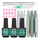 Xifepfr Kit De Eliminacion De Esmalte De Unas De Gel, Paquet