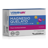 Magnesio Quelato Bisglicinato De Magnesio + Vitamina B6 X30