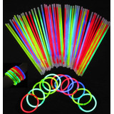 100 Pulseras Luminosas Flúor Neón Fluorescentes Fiestas Neon