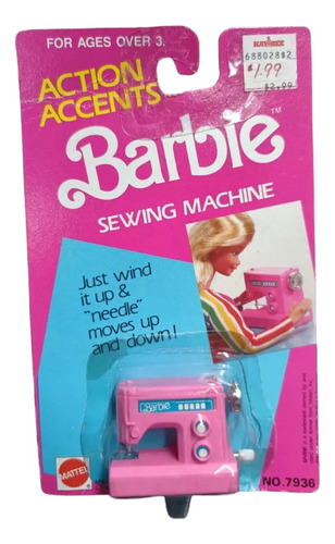 Vintage Barbie Mattel Action Accents Sewing Machine 
