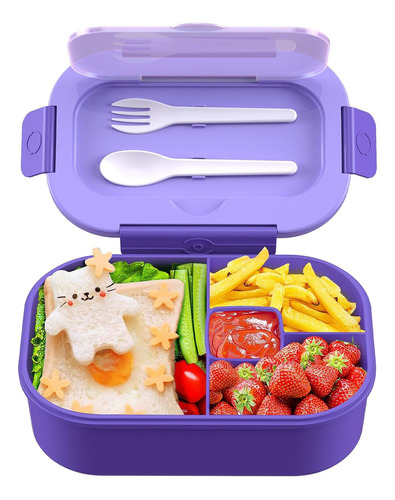 Lonchera Bento Box Lunch Para Niños Escolares Oficina 1300ml