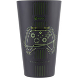 Vaso Paladone Xbox, Cristal Negro De 415 Ml (21 X 16,5 Cm)