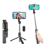 Palo Selfie Con Trípode Control Bt Gopro Celular Con Luz Led