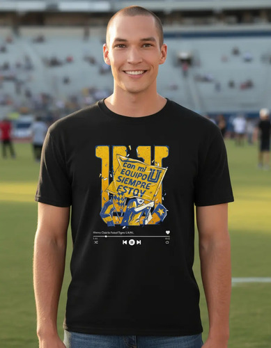 Playera Fútbol Camiseta Tigres Hombre Con Mi Equipo