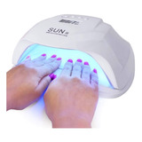 Lampara Led-uv De Uñas Gel Profesional Secado Rapido 54 Wats