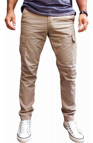 Pantalon Cargo Chupin Gabardina -solo Mercadenvios- .