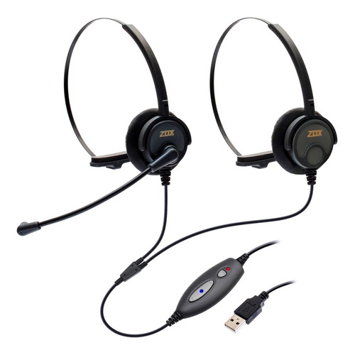 Kit De Supervisão Call Center Headset Usb Dh-60dc - Zox