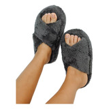 Pantufla Chinela Peluche Super Soft Suave Cruzada 20862a