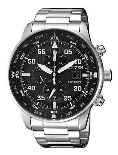 Relógio Citizen Masculino Tz31132t Eco-drive Solar Prateado