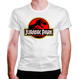 Camiseta Masculina 1 Jurassic Park Logo Trex