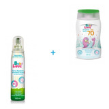 Kit Protetor Solar 70 + Repelente Infantil Bebe Love Nutriex