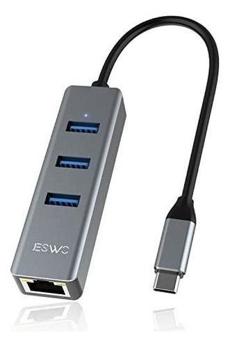 Adaptador Usb C A Ethernet  Hub Usb-c Jeswo Con Ethernet Ada