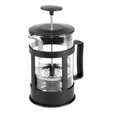 Cafeteira Prensa Francesa Manual Preta Cremeira Vidro 600ml 