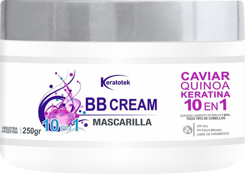 Mascarilla Bb Cream 250g - Keratotek