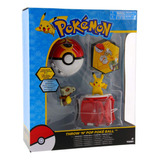 Juguete De Pokemon Throw N Pop Pokeball Pikachu Y Poke Ball.