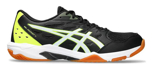 Tenis Asics Gel  Rocket 11 Black-white  Hombre